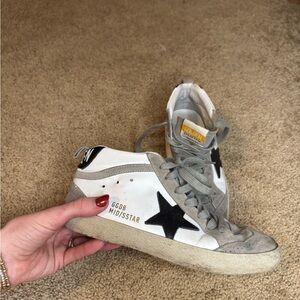 Golden Goose MidStar Sneakers with Black and White Accents